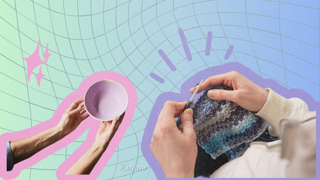 Η επιστροφή των χόμπι: πώς το πλέξιμο, η κεραμική και το coloring γίνονται viral στα social