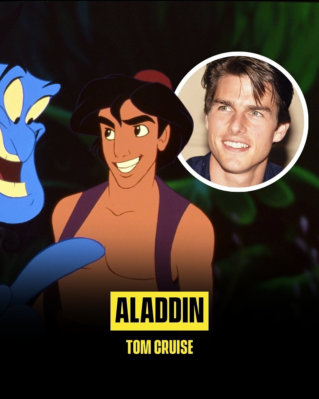 1. Aladdin - Tom Cruise